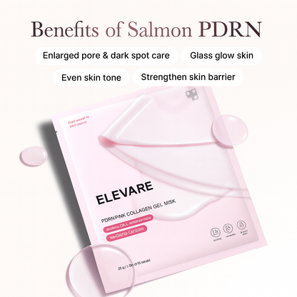 PDRN Infused Pink Collagen Gel Mask - Pack of 4