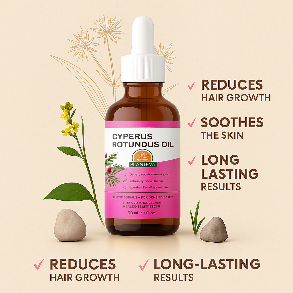 PLANTEVA™ Cyperus Rotundus – Root-Targeting Hair Reduction Serum